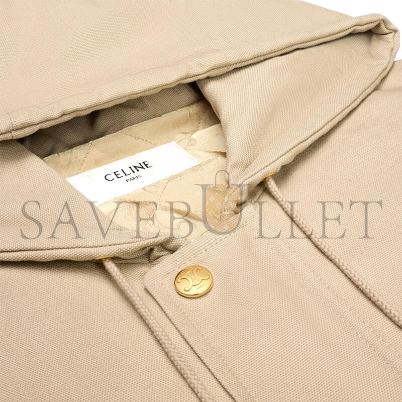 ce1i*e triomphe blouson jacket in oxF0rd cotton rv03d147v.02lc